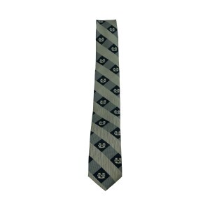 Poly Plaid Navy Bronze U-State Neck Tie